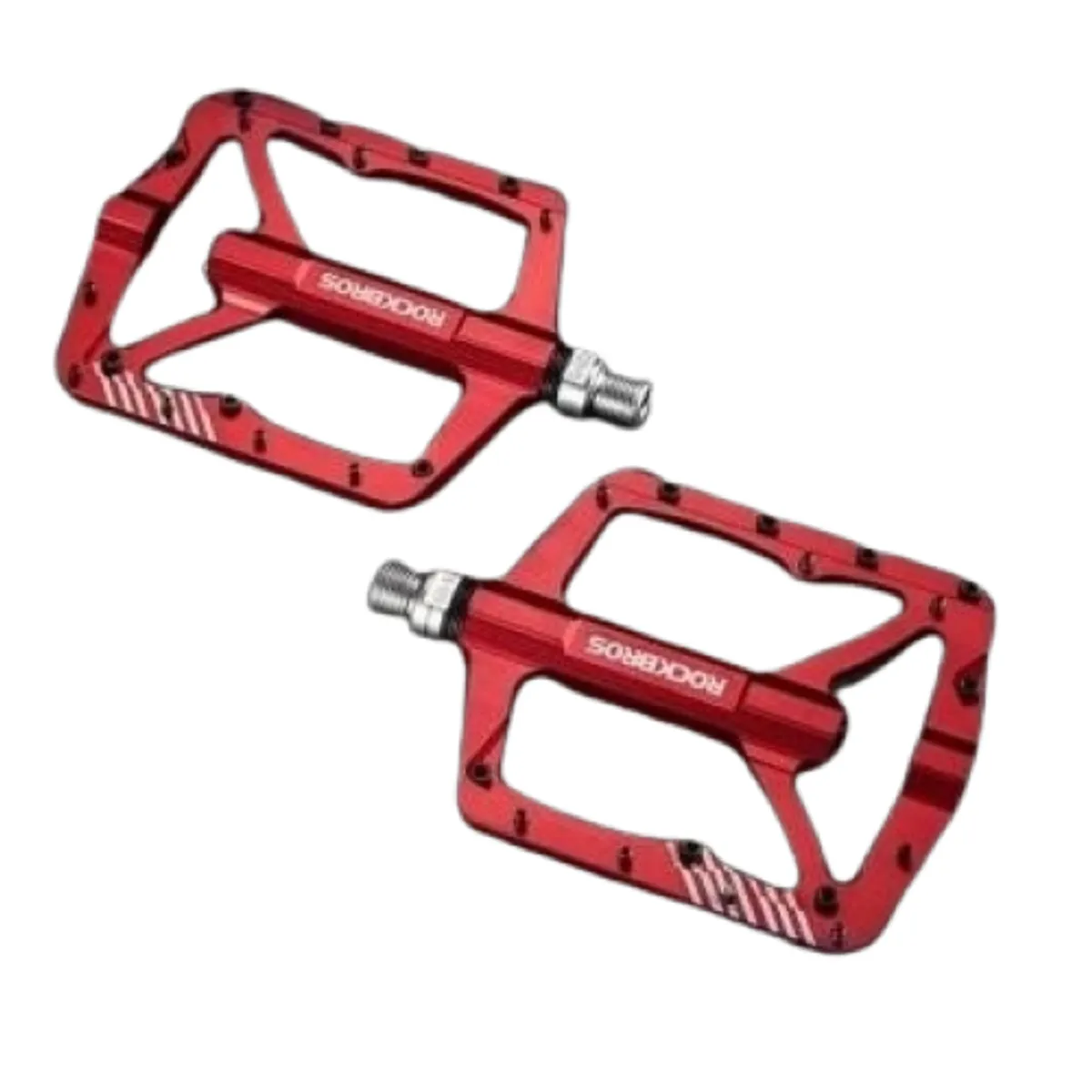 ROCKBROS - Pedal de Aluminio para Bicicleta Rockbros Rojo