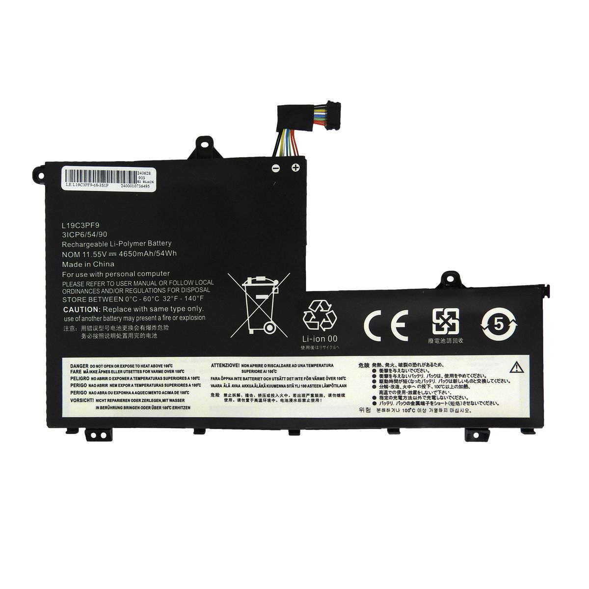 GENERICO - BATERIA PARA LENOVO L19C3PF9 45Wh 111V 3 CELDAS 14-IML 14-IIL