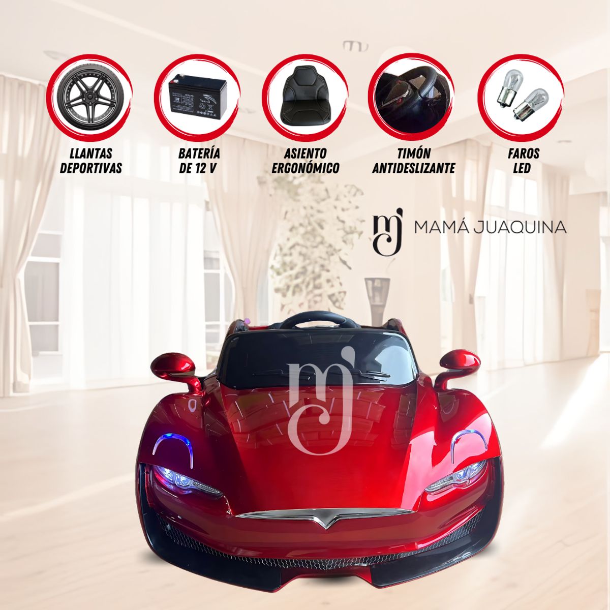 TESLA - Auto Deportivo a Batería  «MARTELLE» Edición Limitada Red