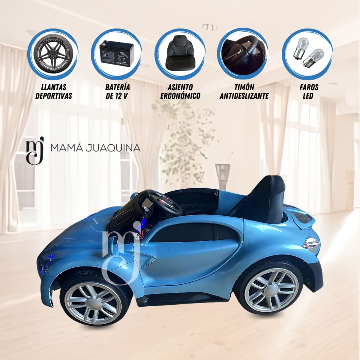 TESLA - Auto Deportivo a Batería  «MARTELLE» Edición Limitada Blue