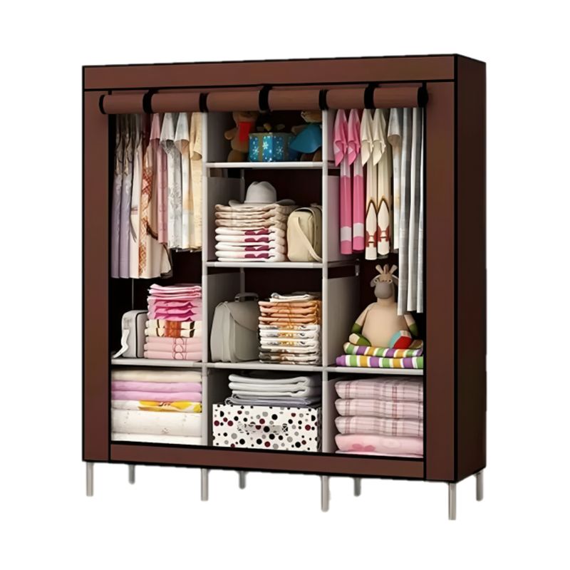 GENERICO - Ropero Organizador Colgador de Ropa Armable Cubierto 360º