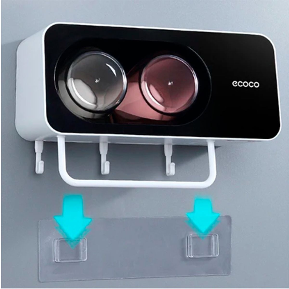 GENERICO - PORTA CEPILLOS DE DIENTES DE 2 VASOS