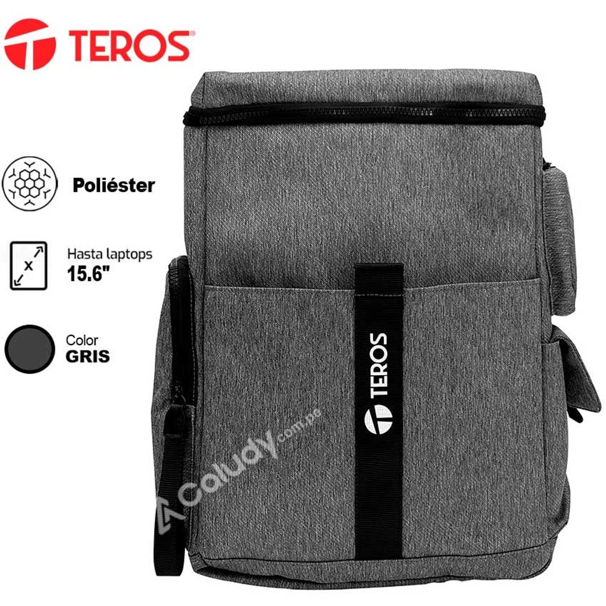 TEROS - Mochila TEROS TE-IDS18582, poliéster  soporta notebooks 16 Pulgadas