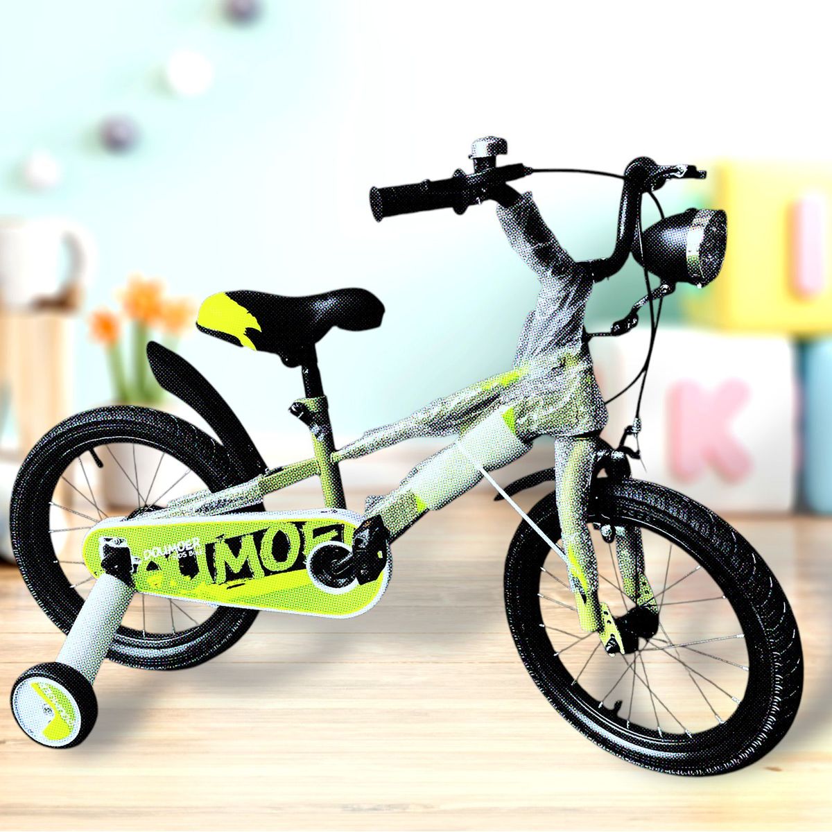 GENERICO - Bicicleta Color Verde  Claro Aro 16