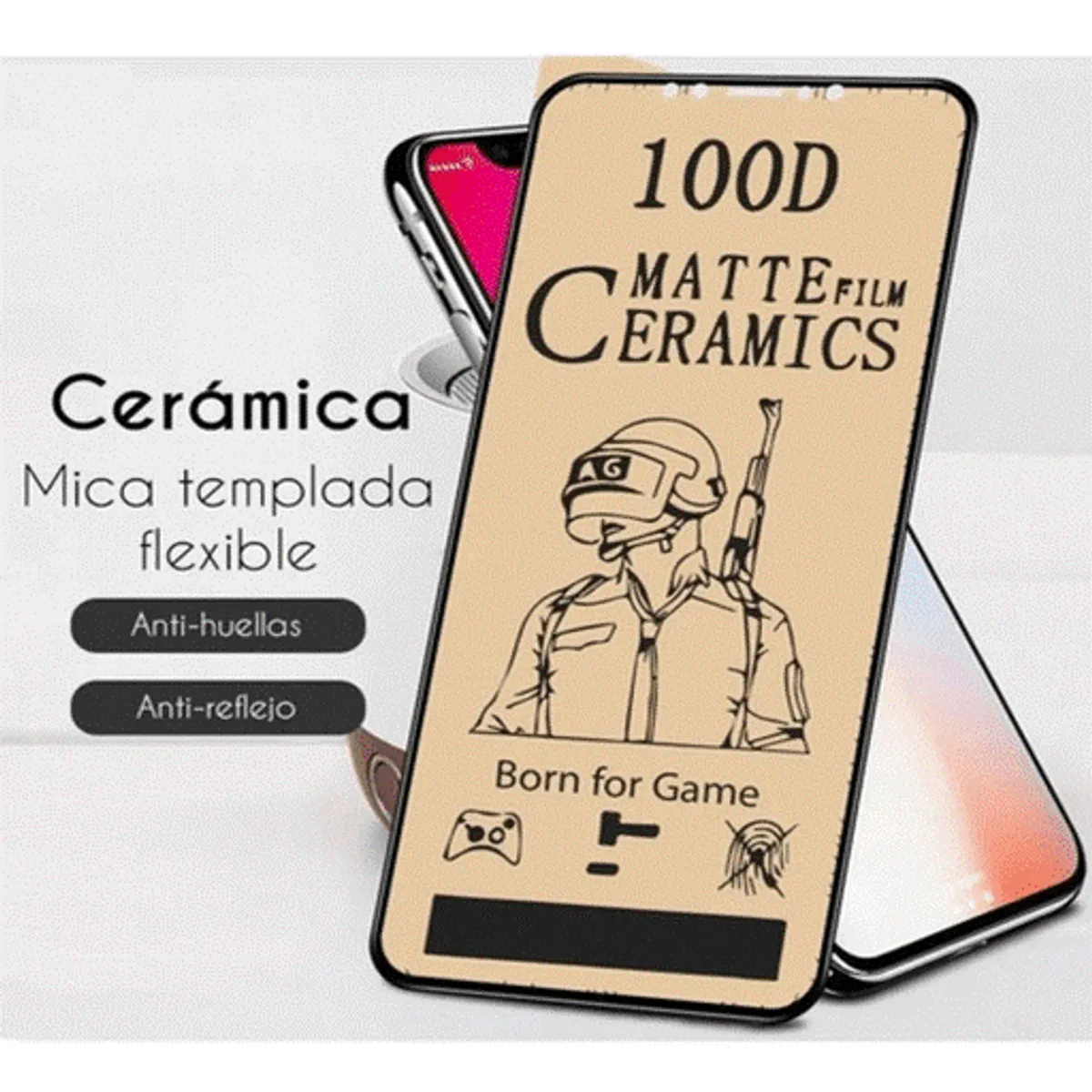 GENERICO - MICA CERAMICA MATE PARA IPHONE 13