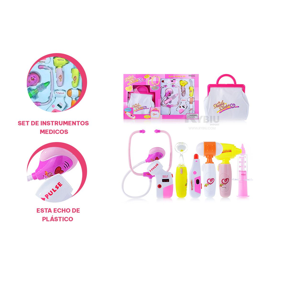 GENERICO - Set de Divertido de Niñas en Caja Rosado Y+Papel de Regalo