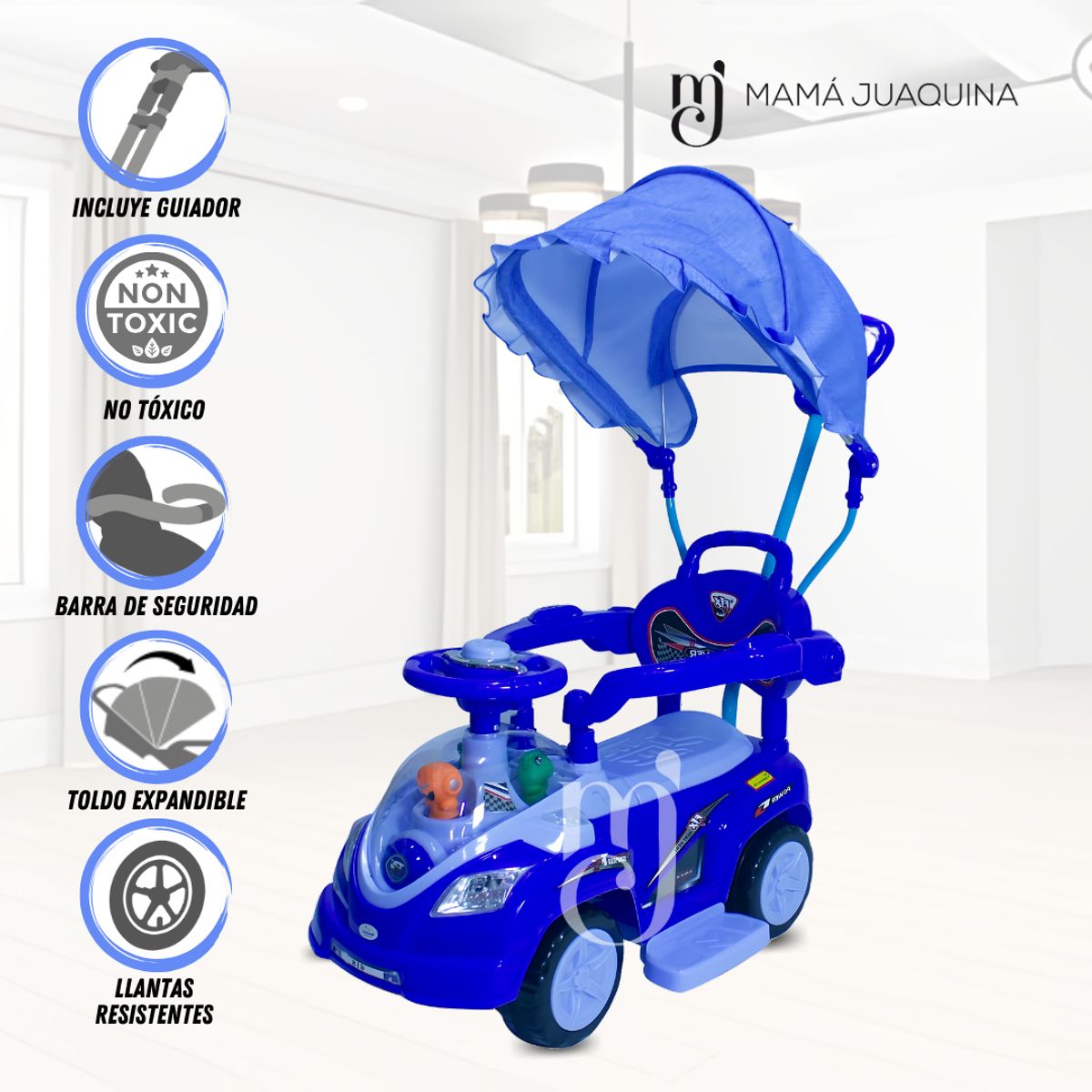 BABY - Correpasillo Didáctico «TOKUNBO» con Guiador Blue