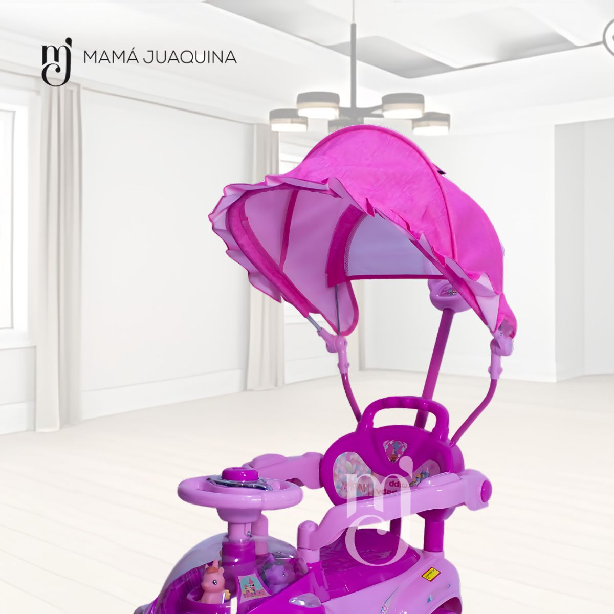 BABY - Correpasillo Didáctico «TOKUNBO» con Guiador Pink