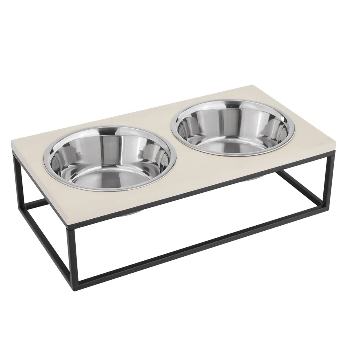 TU MESITA - Mueble para Perros Leyka 2 platos TU MESITA color Ceniza
