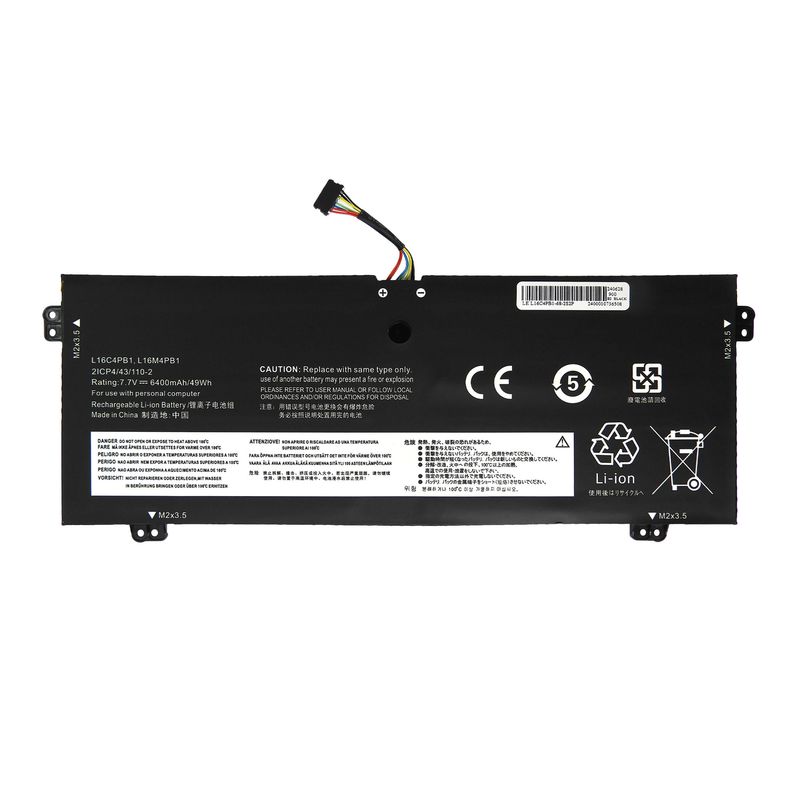GENERICO - BATERIA PARA LENOVO L16C4PB1 48Wh 768V 6 CELDAS 720-13IKB