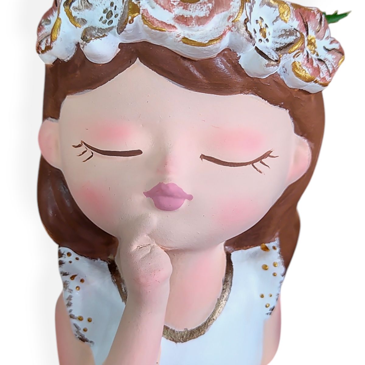 GENERICO - Maceta Macetero Mini Soñadora Pintada a Mano Present