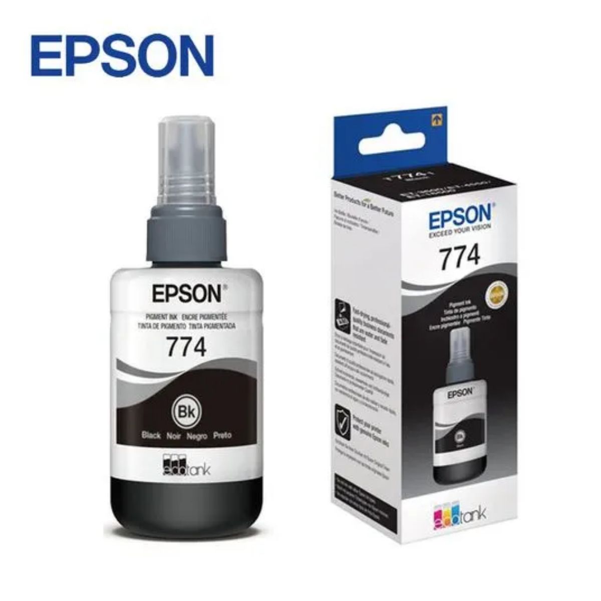 EPSON - Tinta Epson 774 Negro Pigmentado T774120 - 140ml