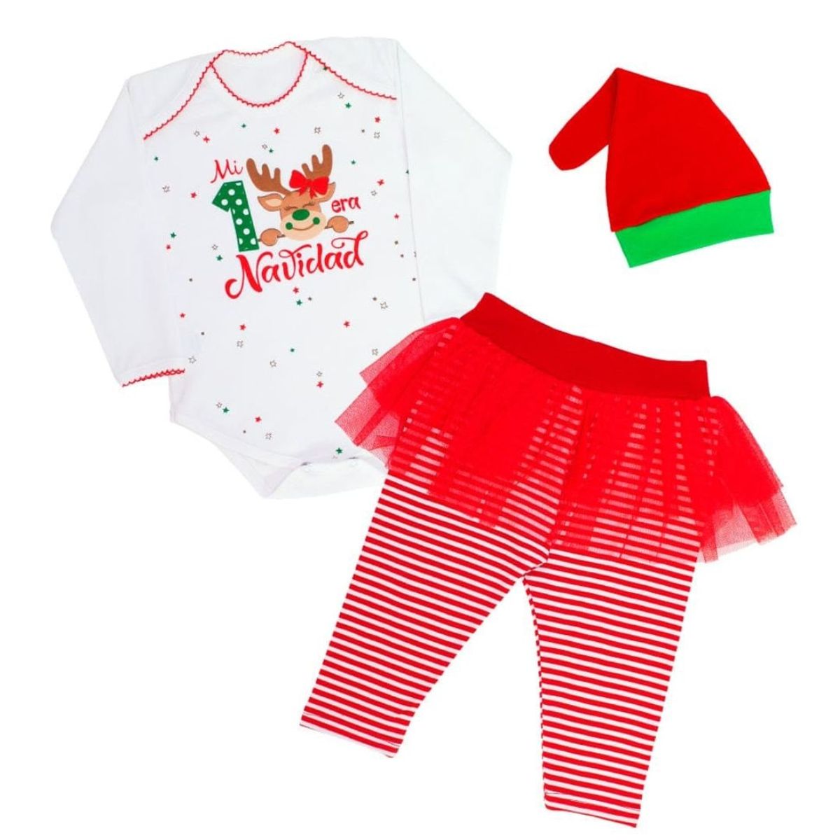GENERICO - Conjunto Navidad Bebé Body Mi Primera Navidad