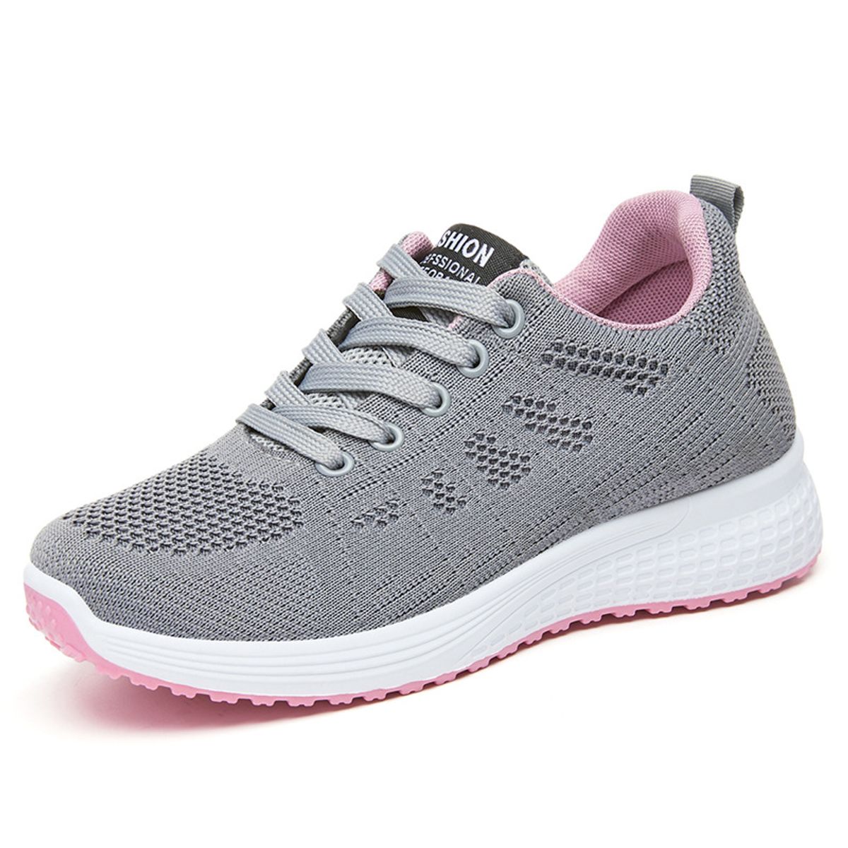 GENERICO - ZAPATILLA PARA MUJER FASHION SPORT - GRIS - G833