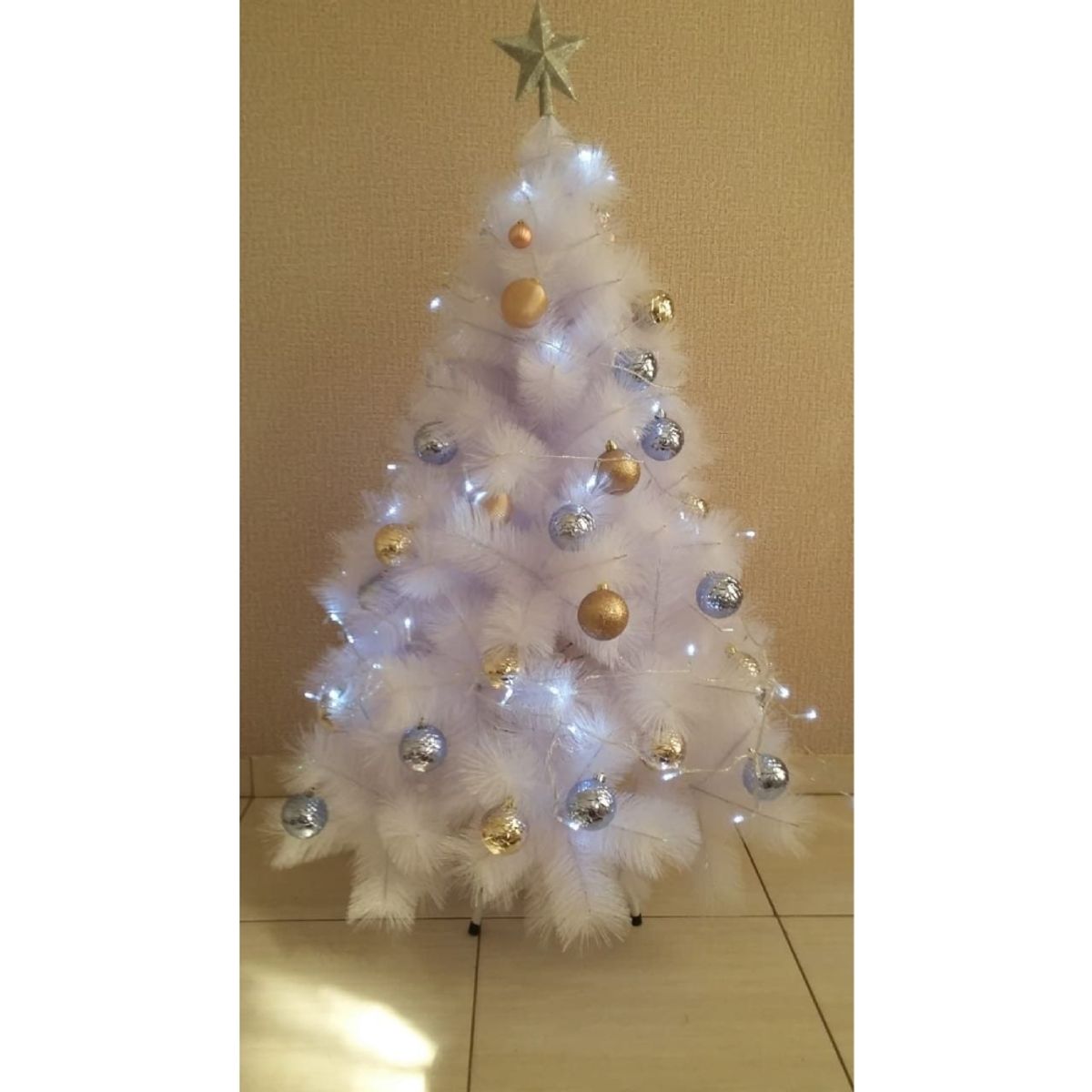 GENERICO - Árbol de Navidad Blanco de 15 mt