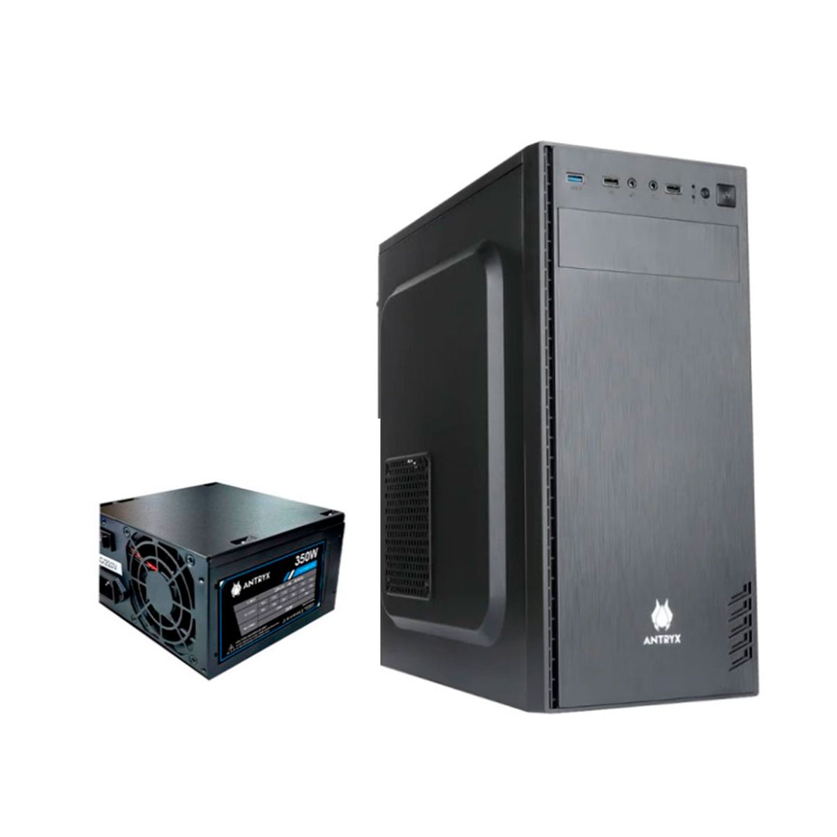 ANTRYX - CASE CON FUENTE 350W ANTRYX ELEGANT 620 USB3 PN AC-E620- 350CP