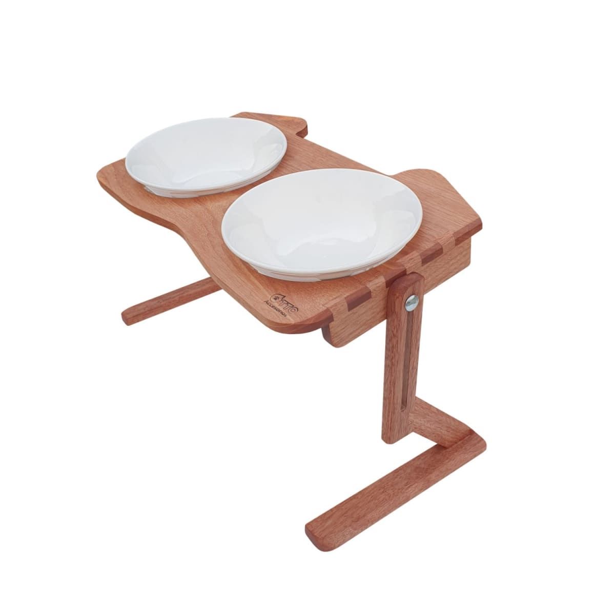 GENERICO - COMEDERO ELEVADO DE MADERA PARA PERRO