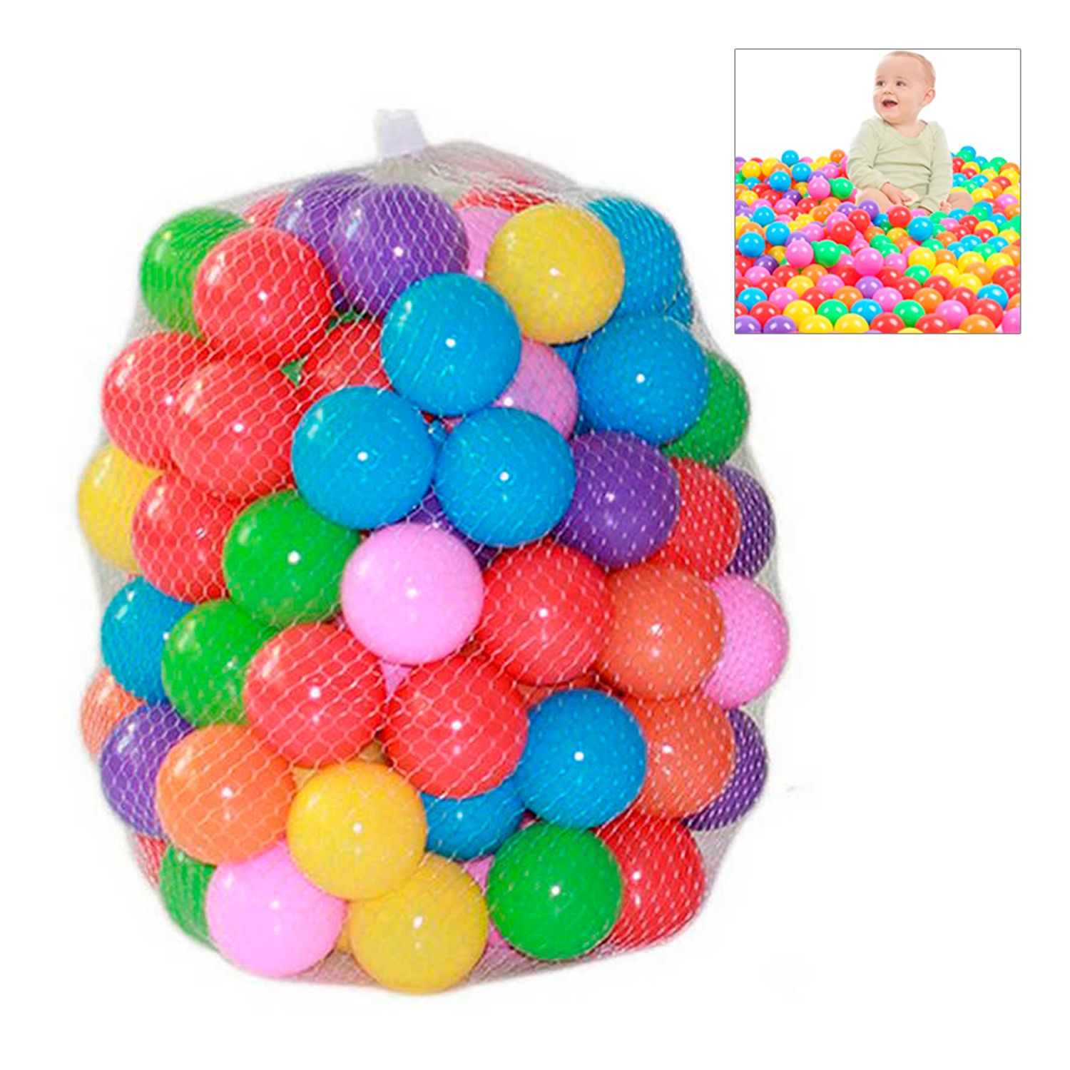 Pelotas De Bolas Para Niños Bolas Para Piscina 150 Unidades (6