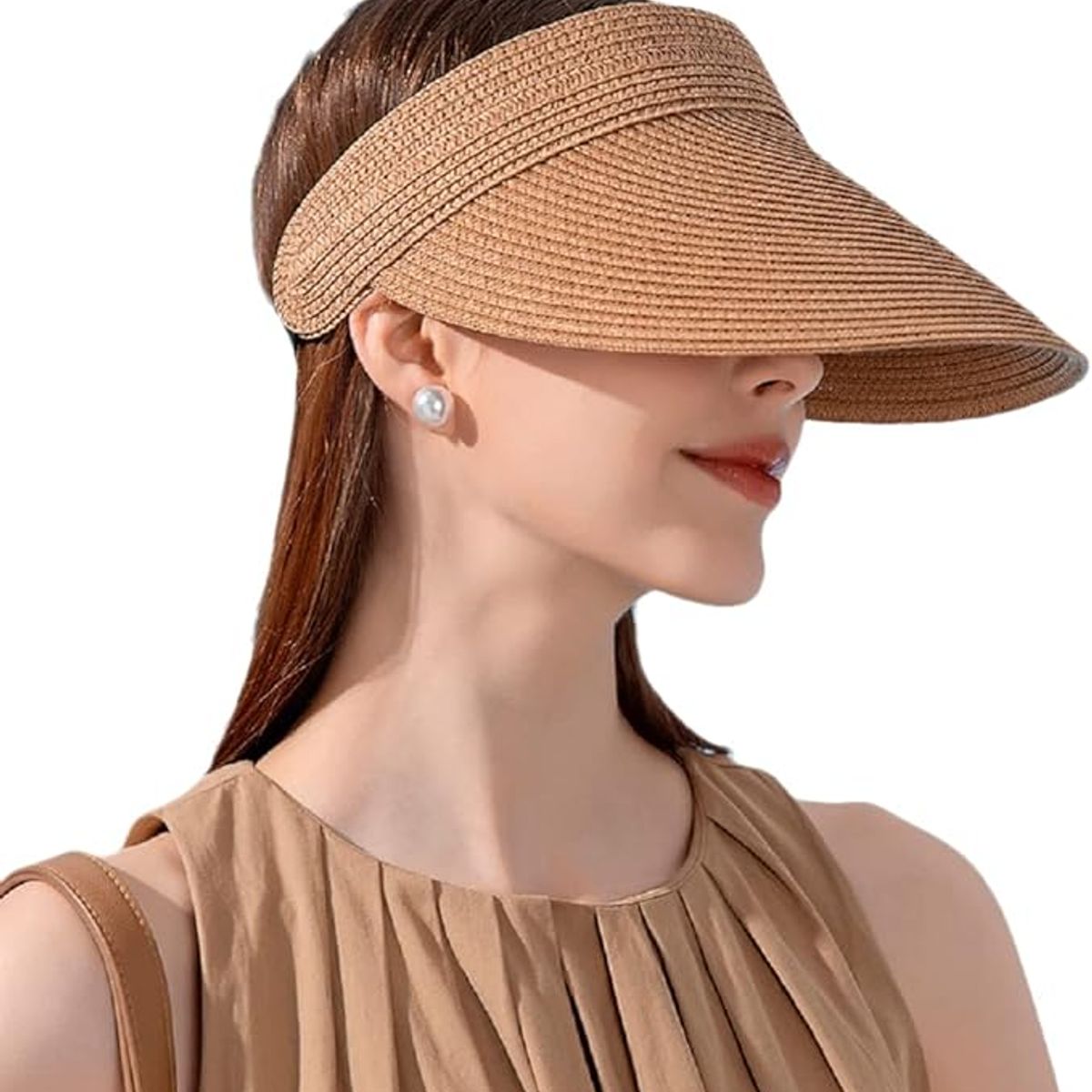 GENERICO - Sombrero de protección solar Unisex Adulto Caqui