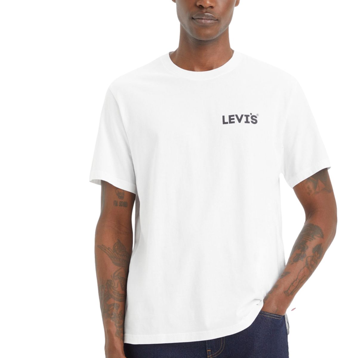 LEVIS - Polo Hombre Relaxed Fit Tee Blanco Levis