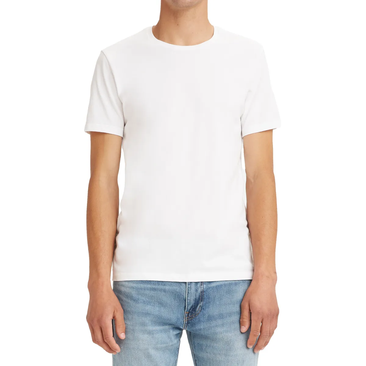 LEVIS - Polo Hombre 2 Pack Slim Crewneck Blanco Levis