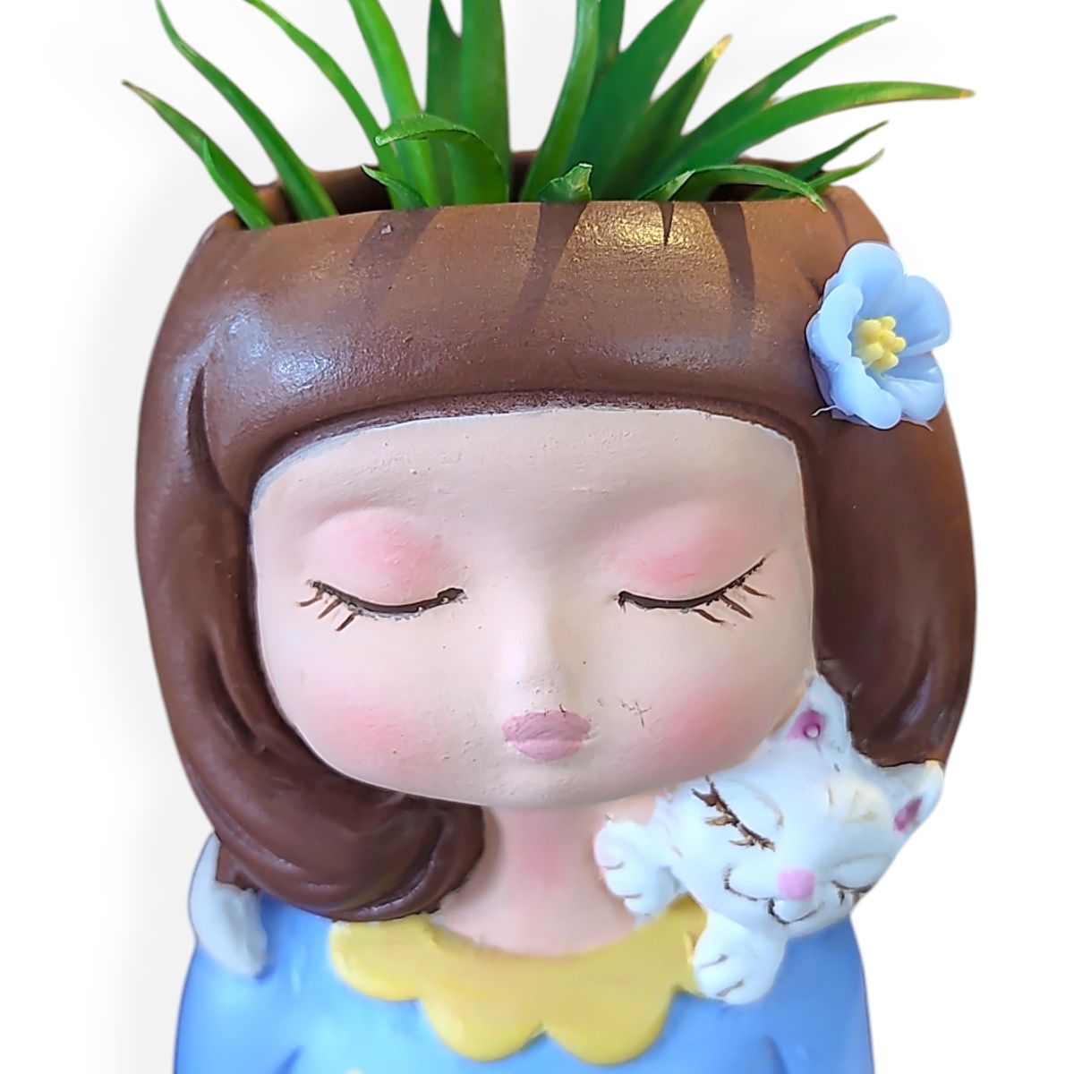 GENERICO - Maceta Macetero Mini Soñadora Pintada a Mano Present