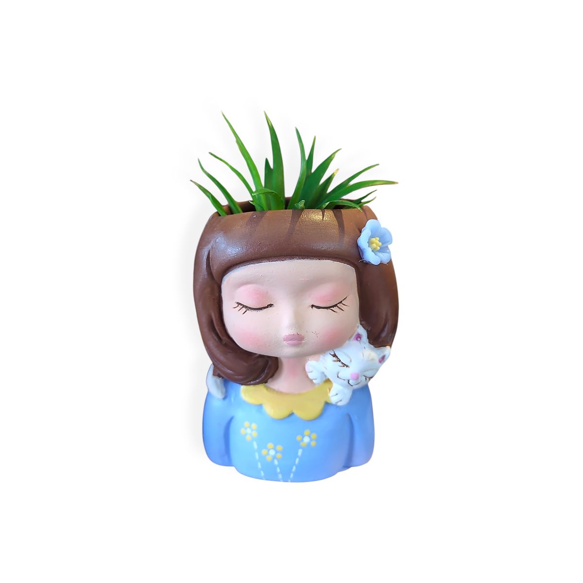 GENERICO - Maceta Macetero Mini Soñadora Pintada a Mano Present
