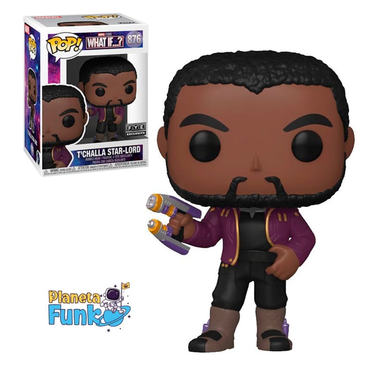 FUNKO - T CHALLA STAR LORD MARVEL WHAT IF 876 EXCLUSIVO
