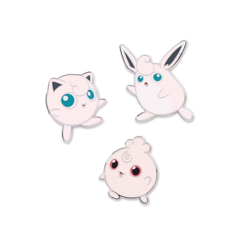 POKEMON - Pokemon Center Igglybuff Jigglypuff Wigglytuff Set Pin