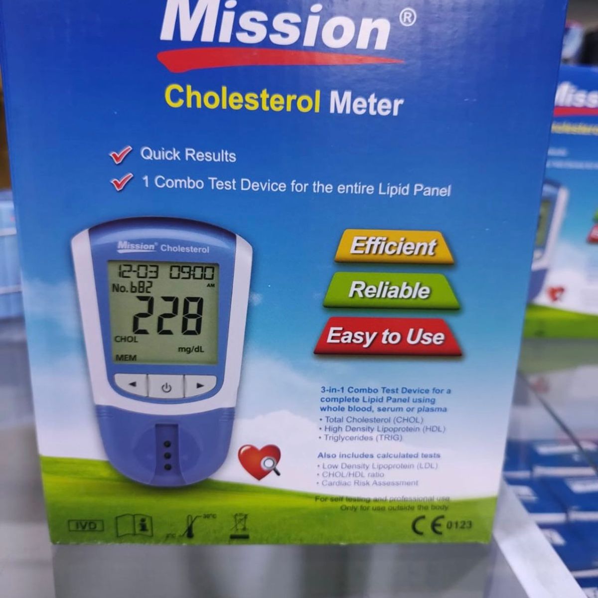 GENERICO - MEDIDOR DE COLESTEROL TRIGLICERIDOS HDL MISSION