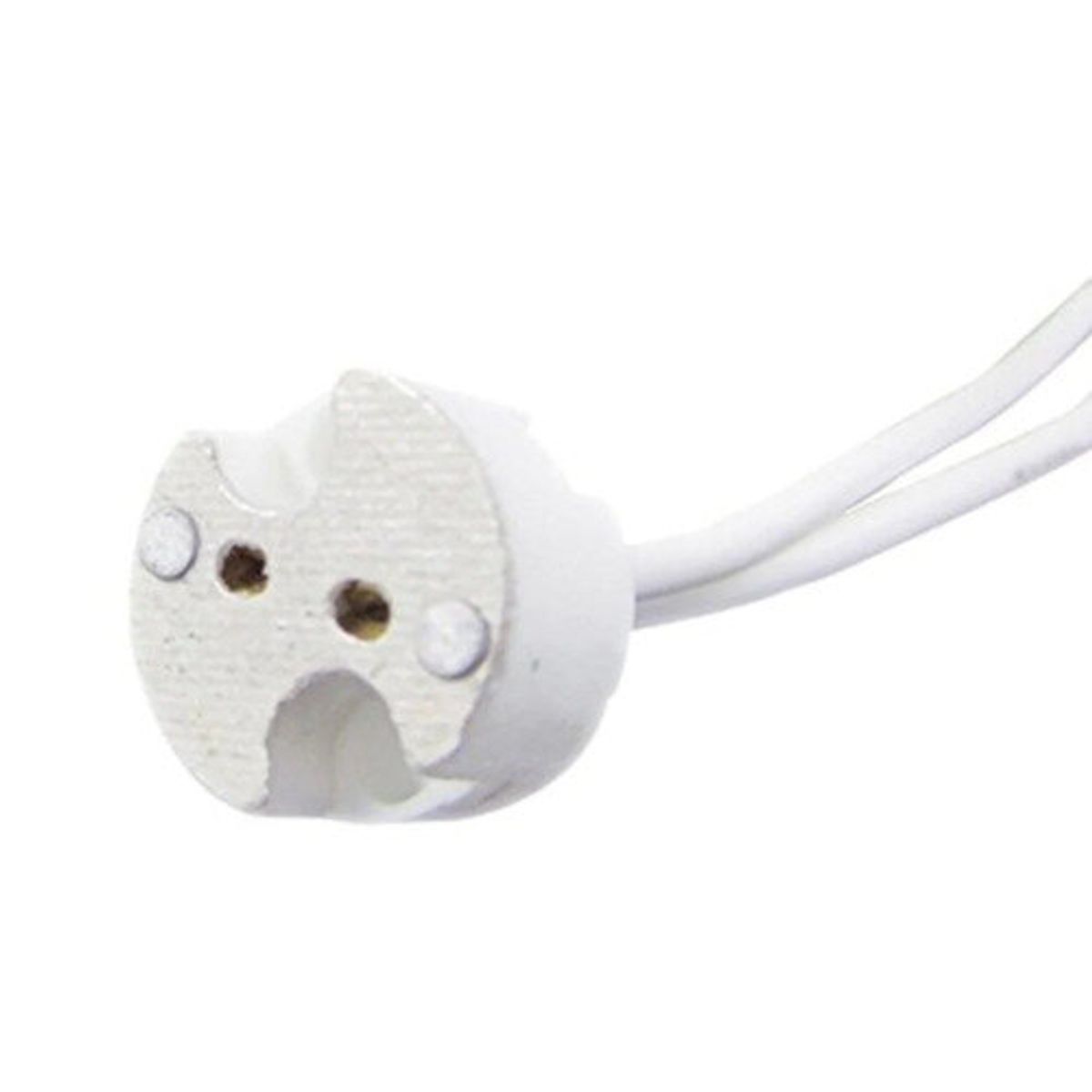 GENERICO - SOCKET CERAMICO ROSCA  GU 5.6  250V  - 100W  CON CABLES