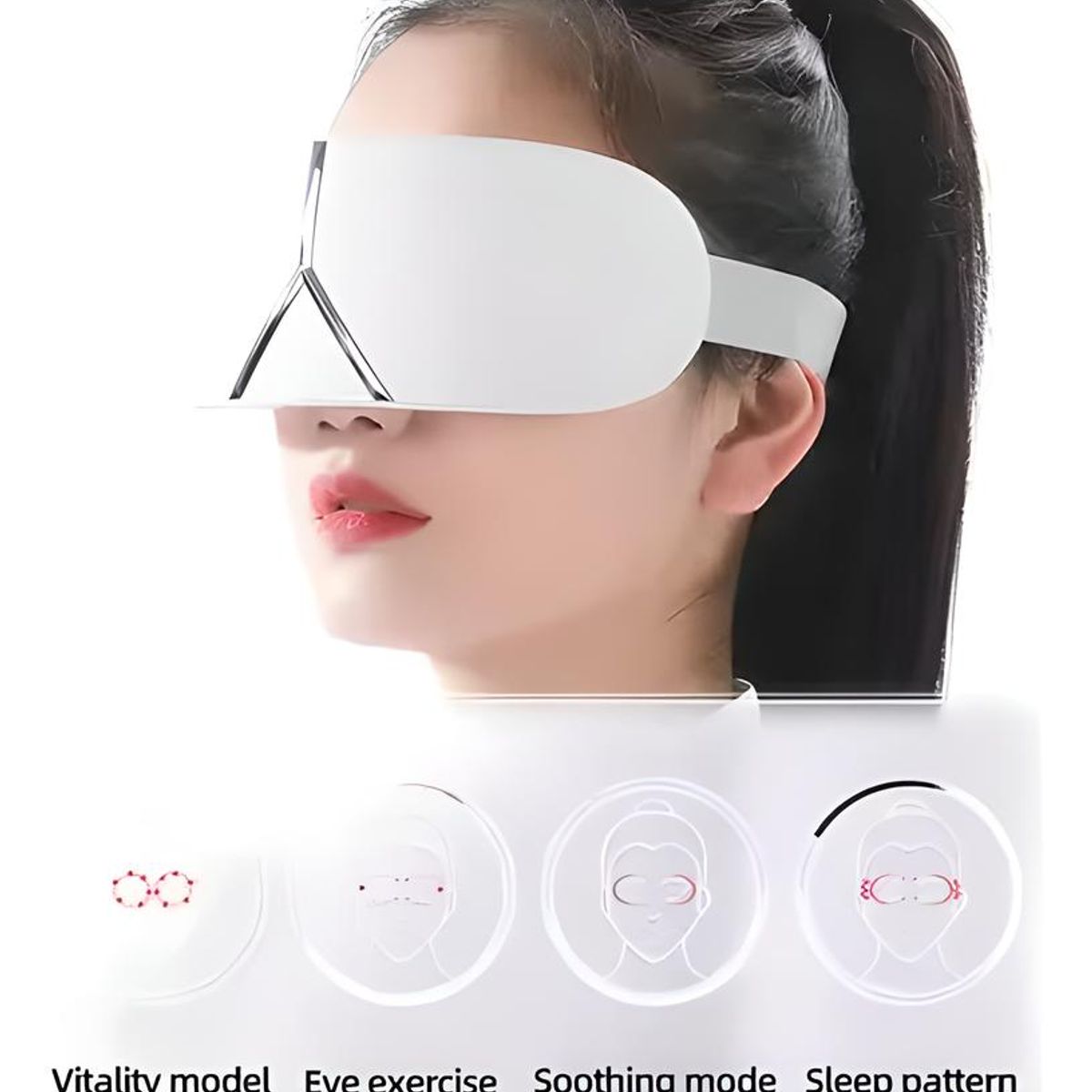 GENERICO - GAFAS MASAJEADOR CONTORNO DE OJOS INTELIGENTE PORTÁTIL RECARGABLE