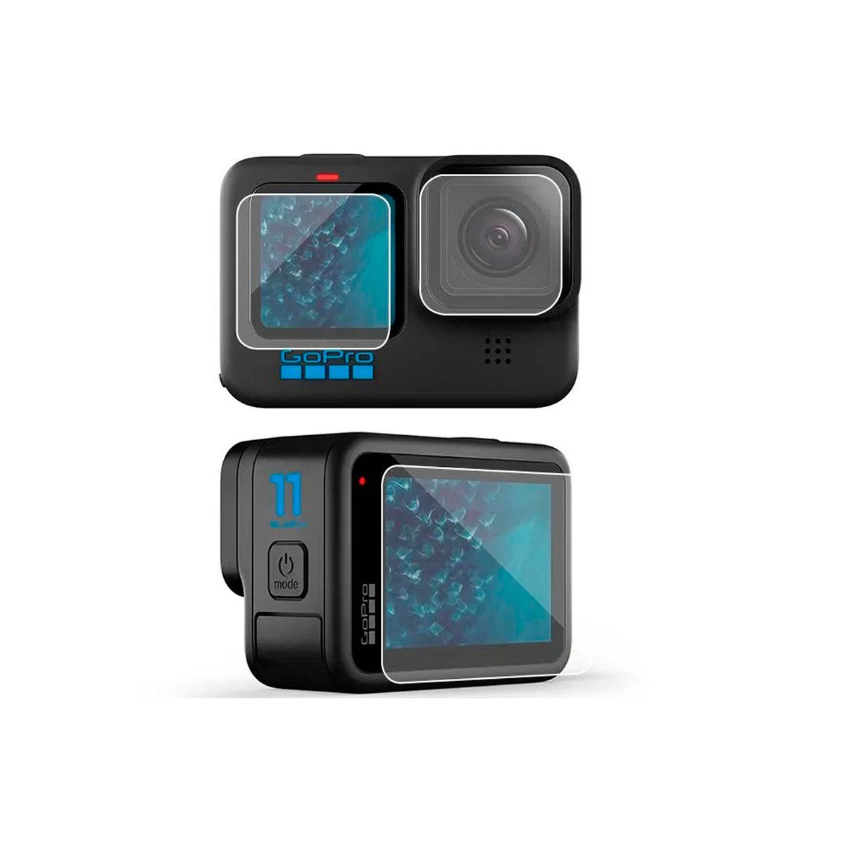 SHOOT - Protector de vidrio templado para Gopro Hero 12 11 10 9 Black