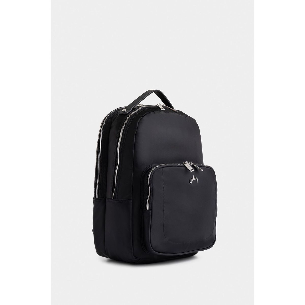 VELEZ - Vélez Morral Púrpura De Lona Para Mujer Manija Cuero Negro