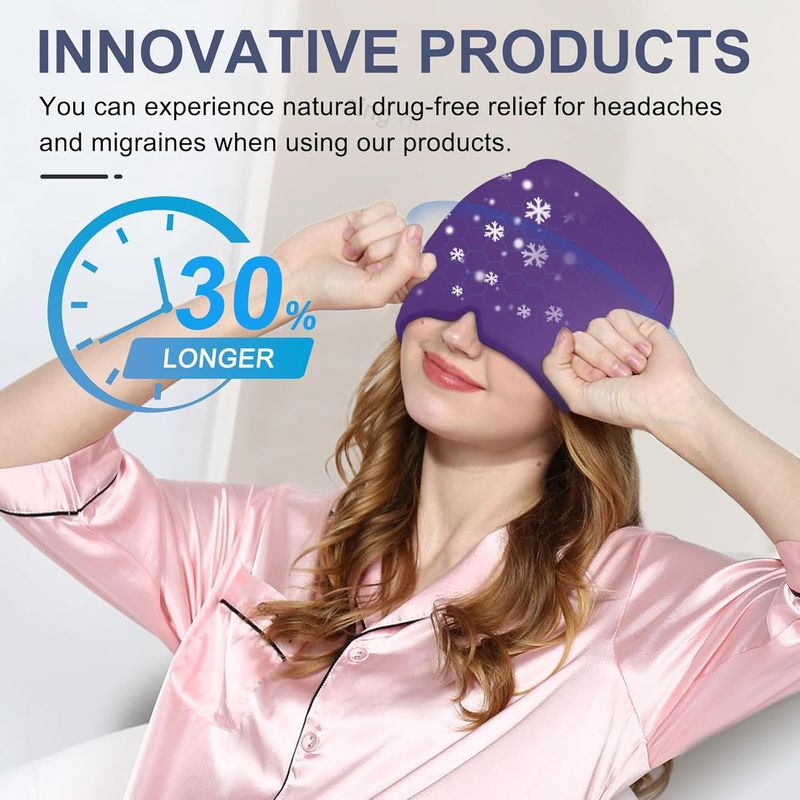 GENERICO - GORRO TERAPÉUTICO ESTIRABLE  ALIVIA ESTRÉS DOLOR CABEZA