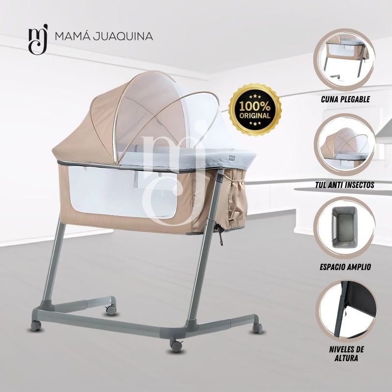 BABY - Cuna Colecho de Lujo «ZEPPELIN» Edición Limitada Beige