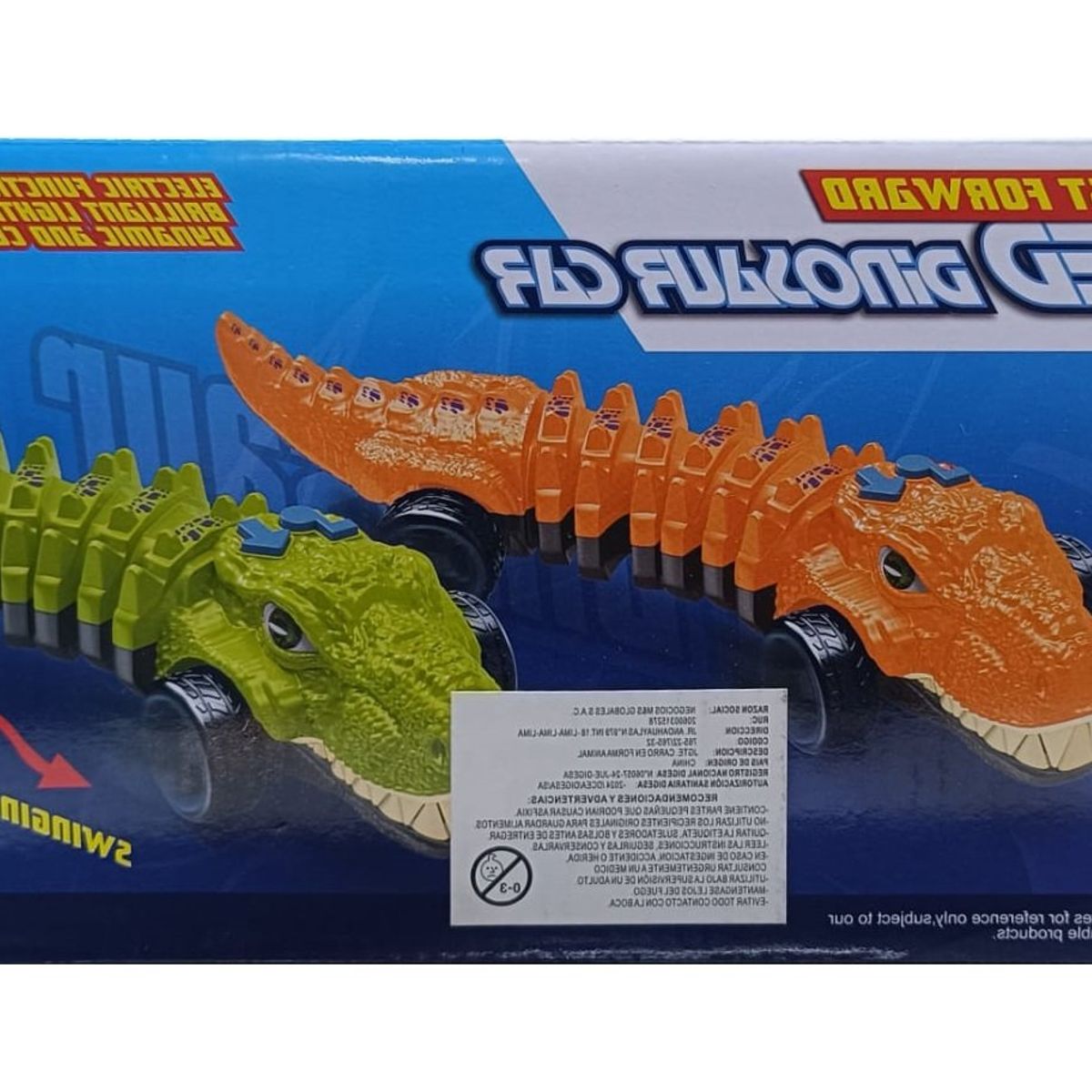 GENERICO - Carro Cocodrilo Deslizante con Luces y Sonido