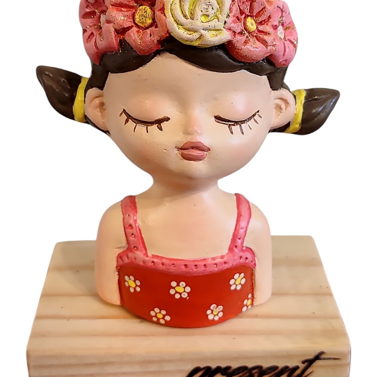 GENERICO - Maceta Macetero Mini Soñadora Pintada a Mano Present