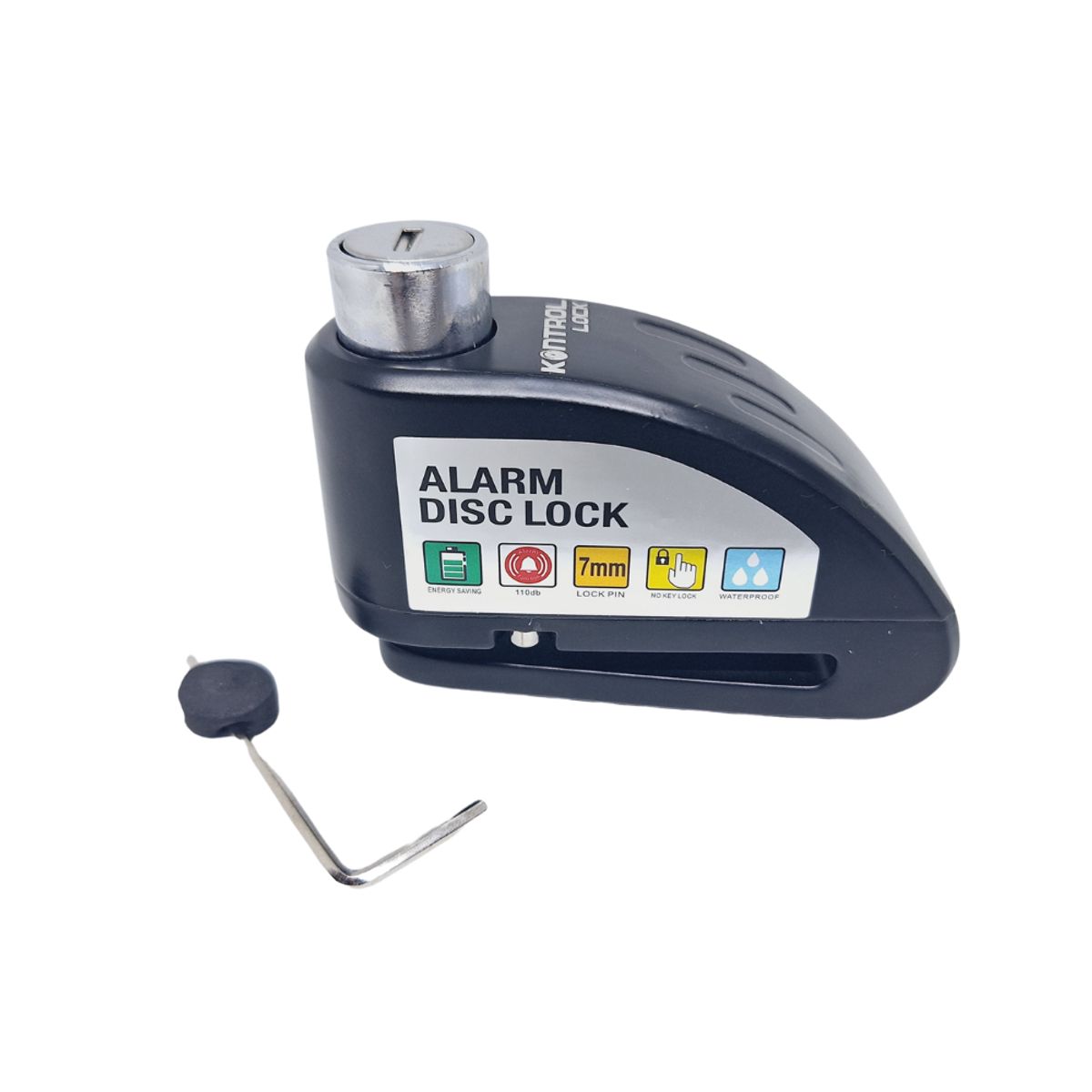 GENERICO - Candado de Seguridad Pesado para Disco de Moto con Alarma