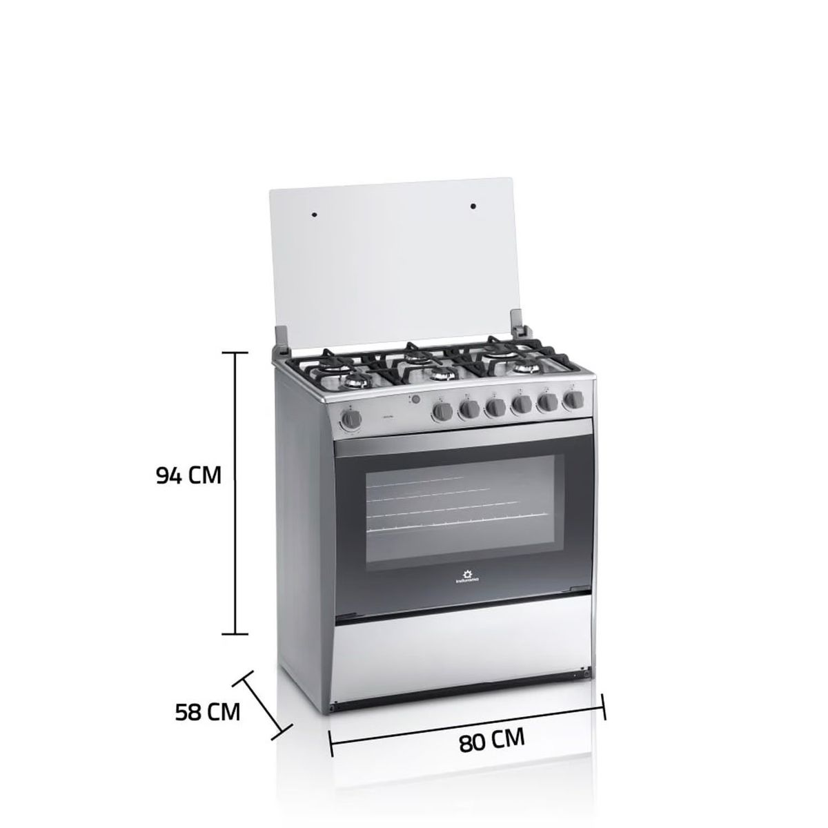 INDURAMA - COCINA INDURAMA CATALUÑA 6 HORNILLAS CROMA