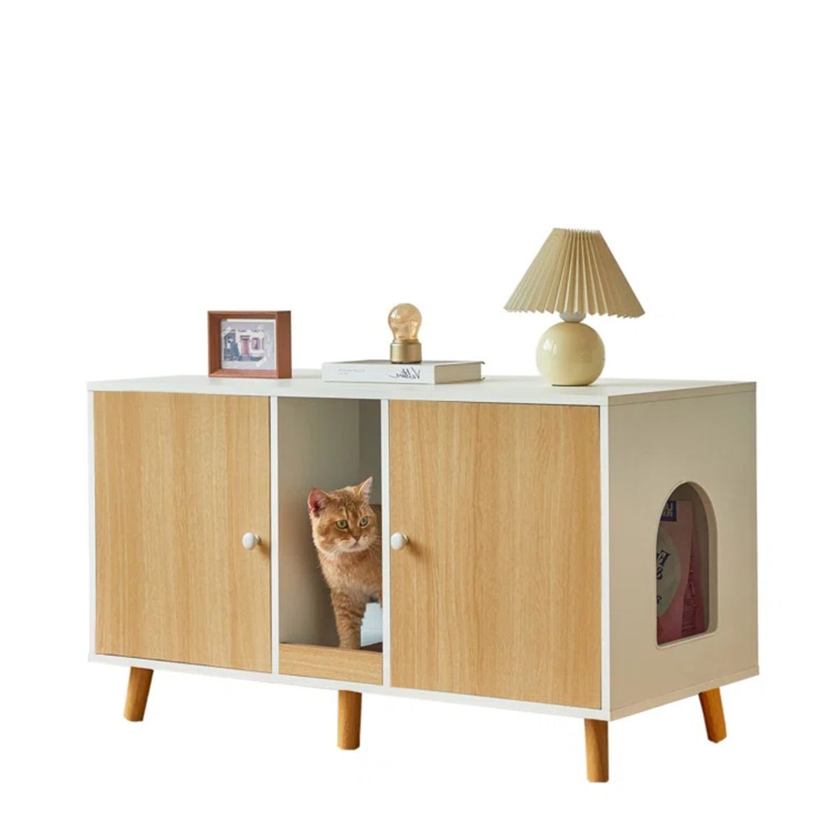 TU MESITA - Mueble para Gatos Ginger color BlancoHaya TU MESITA