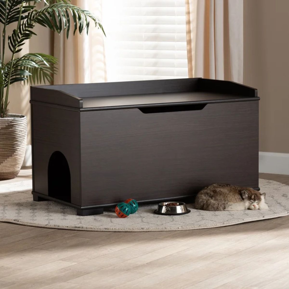 TU MESITA - Casita para gatos Mercury color Wenge TU MESITA