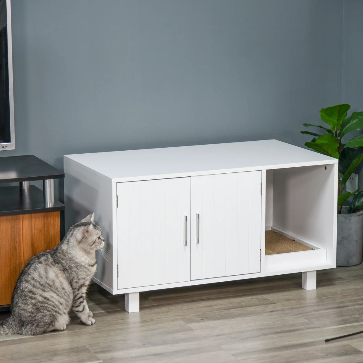 TU MESITA - Mueble para Gatos Milus color Blanco TU MESITA