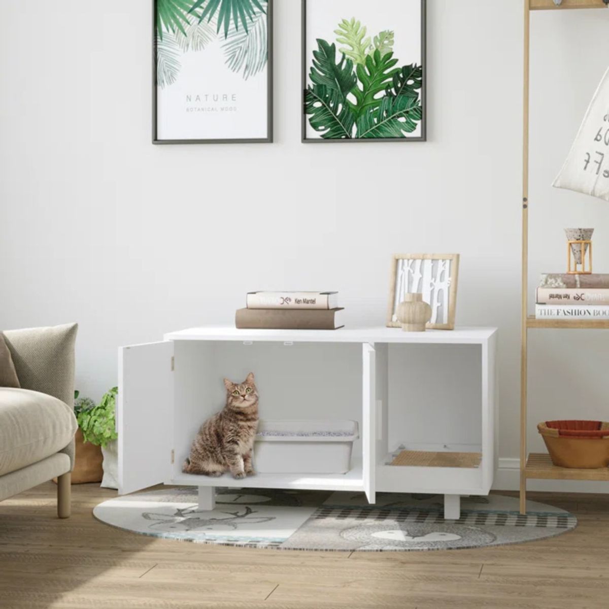 TU MESITA - Mueble para Gatos Milus color Blanco TU MESITA