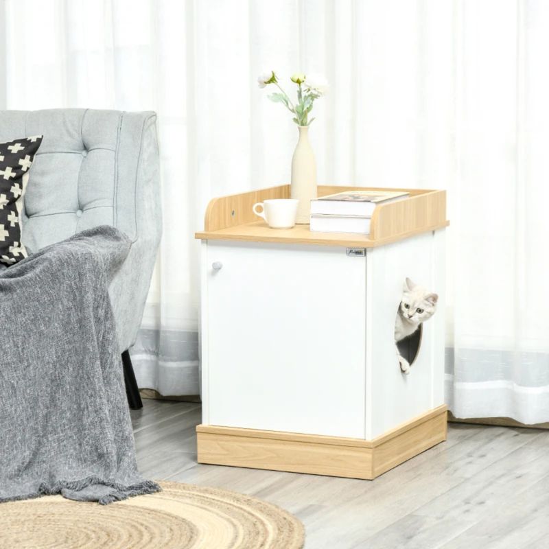 TU MESITA - Mueble para Gatos Mish color BlancoDuna TU MESITA
