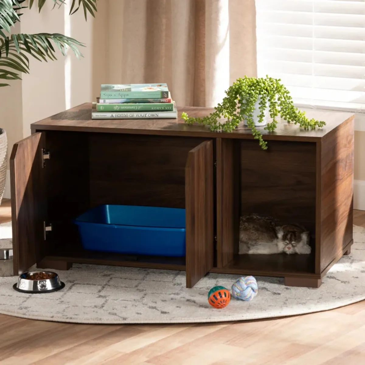 TU MESITA - Mueble para Gatos Paddy color Marrón TU MESITA