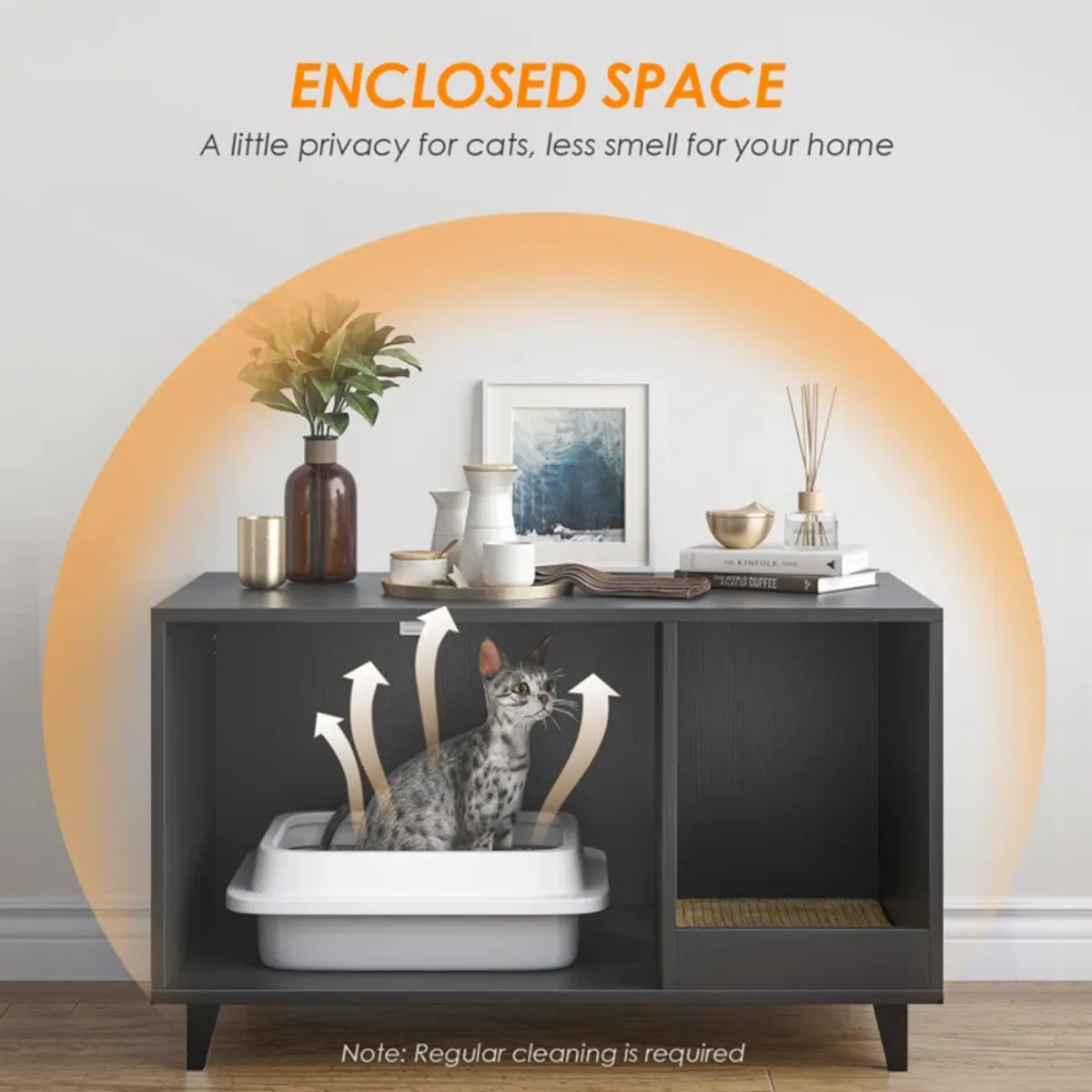 TU MESITA - Mueble para Gatos Maju color Negro TU MESITA