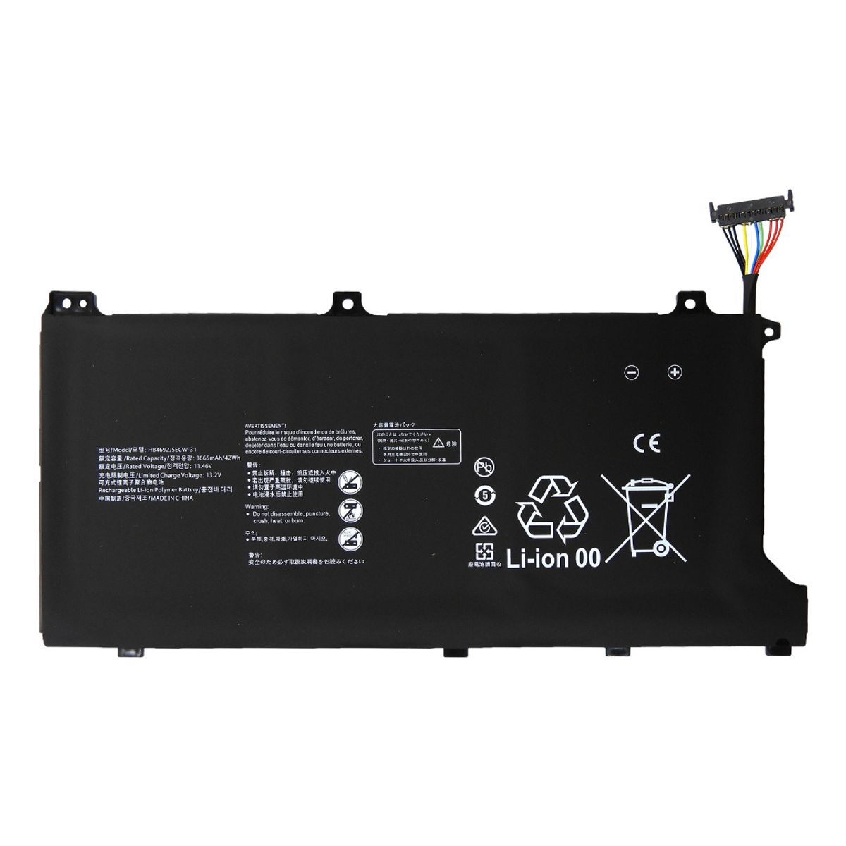 GENERICO - BATERIA PARA HUAWEI HB4692J5ECW 42Wh 1146V WAE9P WAQ9RP WFQ9