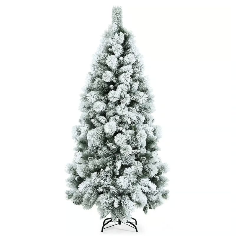 GENERICO - Árbol de navidad Pino NEVADO Americano de 150CM de alto NR-150