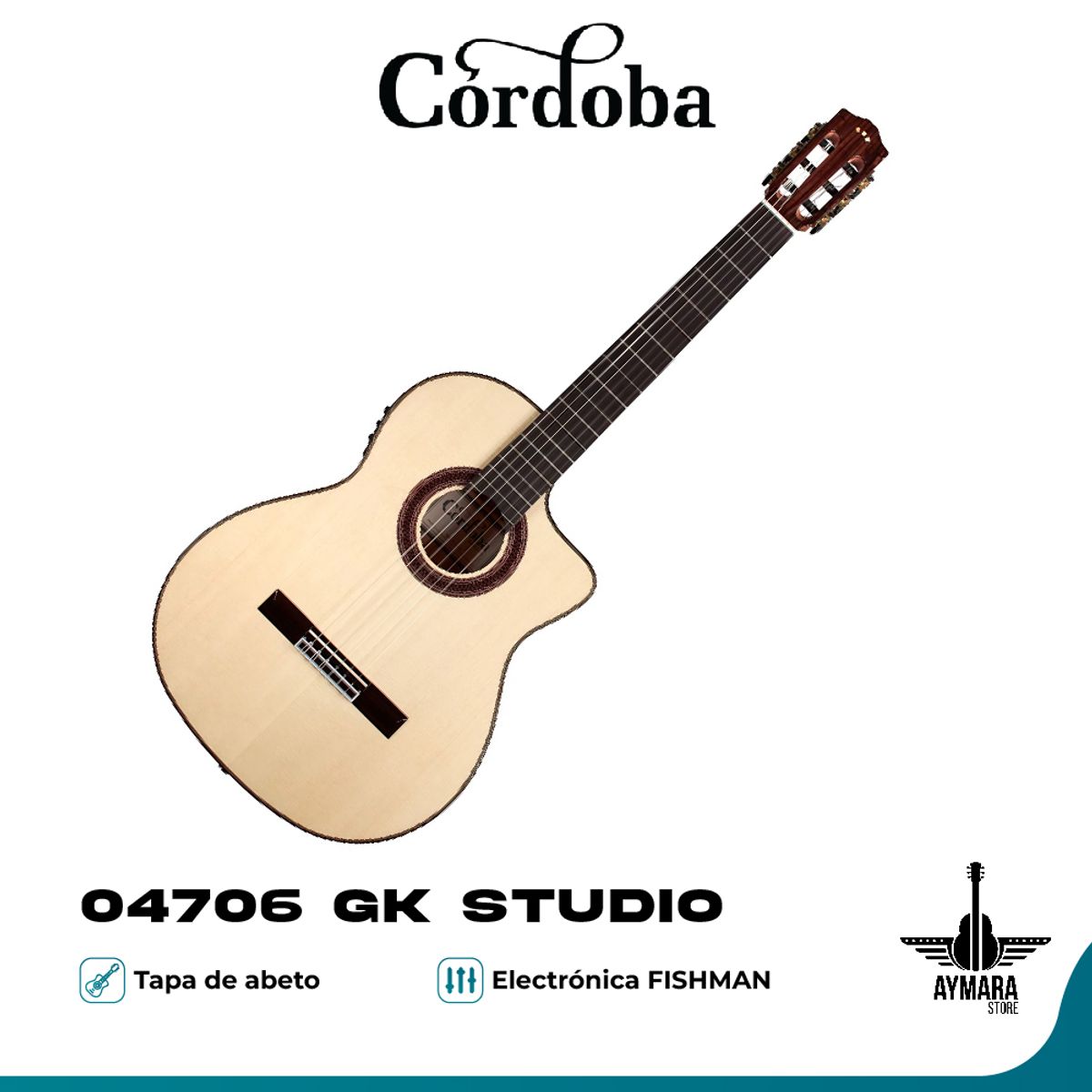 GENERICO - Cordoba 04706 - Guitarra Electro-Acustica GK Studio